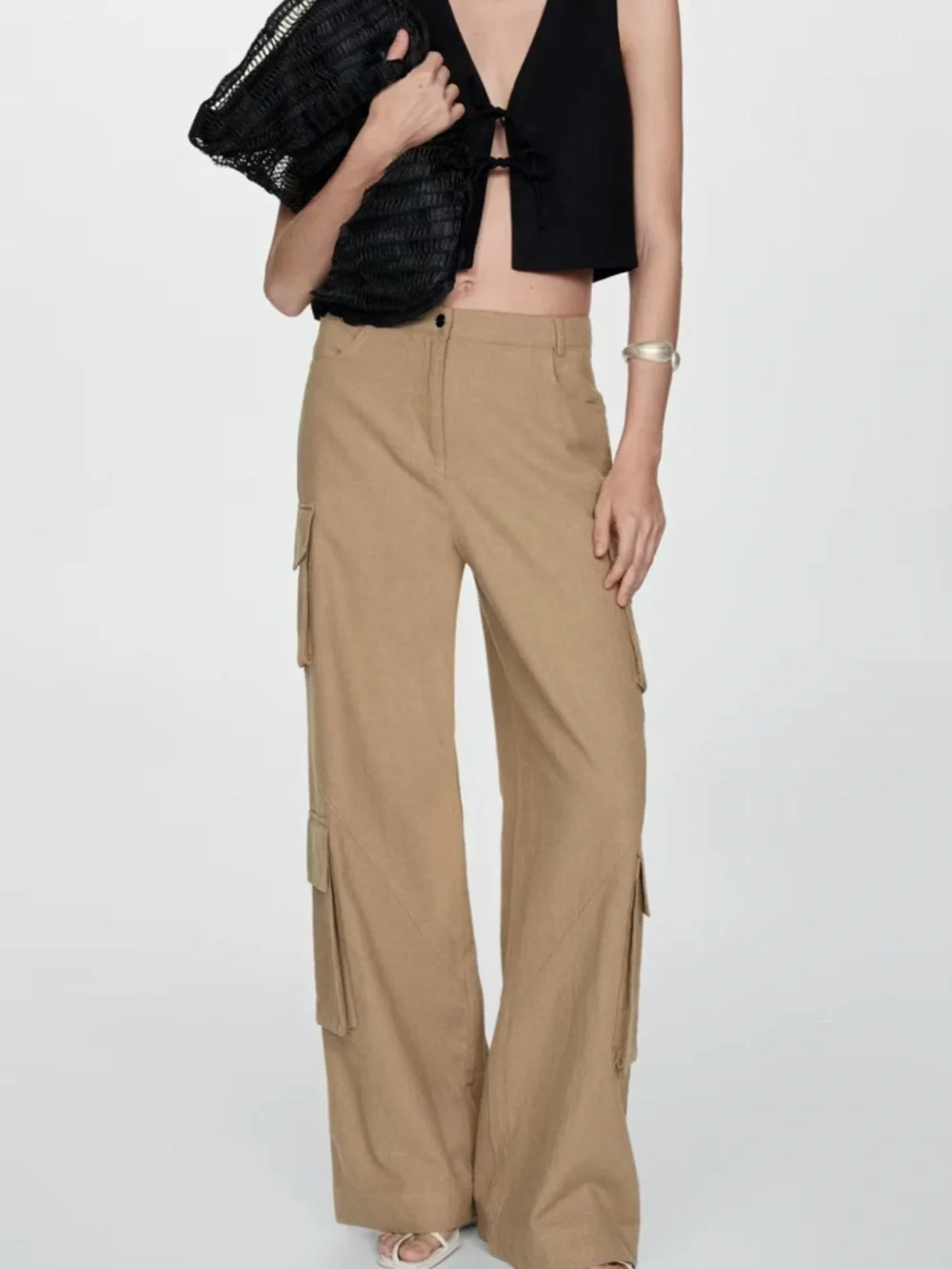 Mango COTTON CARGO PANTS